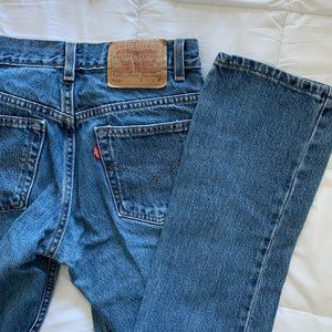 Vintage 90s Levi's 5 JR M USA 505 Slim Fit Straight Leg Jeans